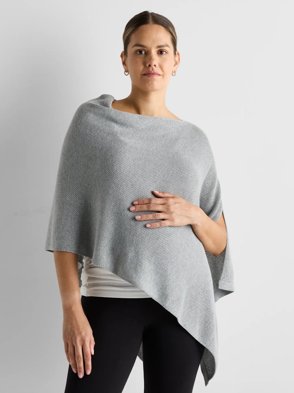 Quince Lightweight Cotton-Cashmere Nursing Shawl